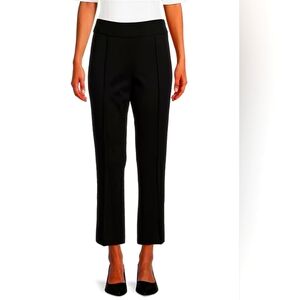 Investments Petites Black Pull-onCropped Women's Pants Size 8